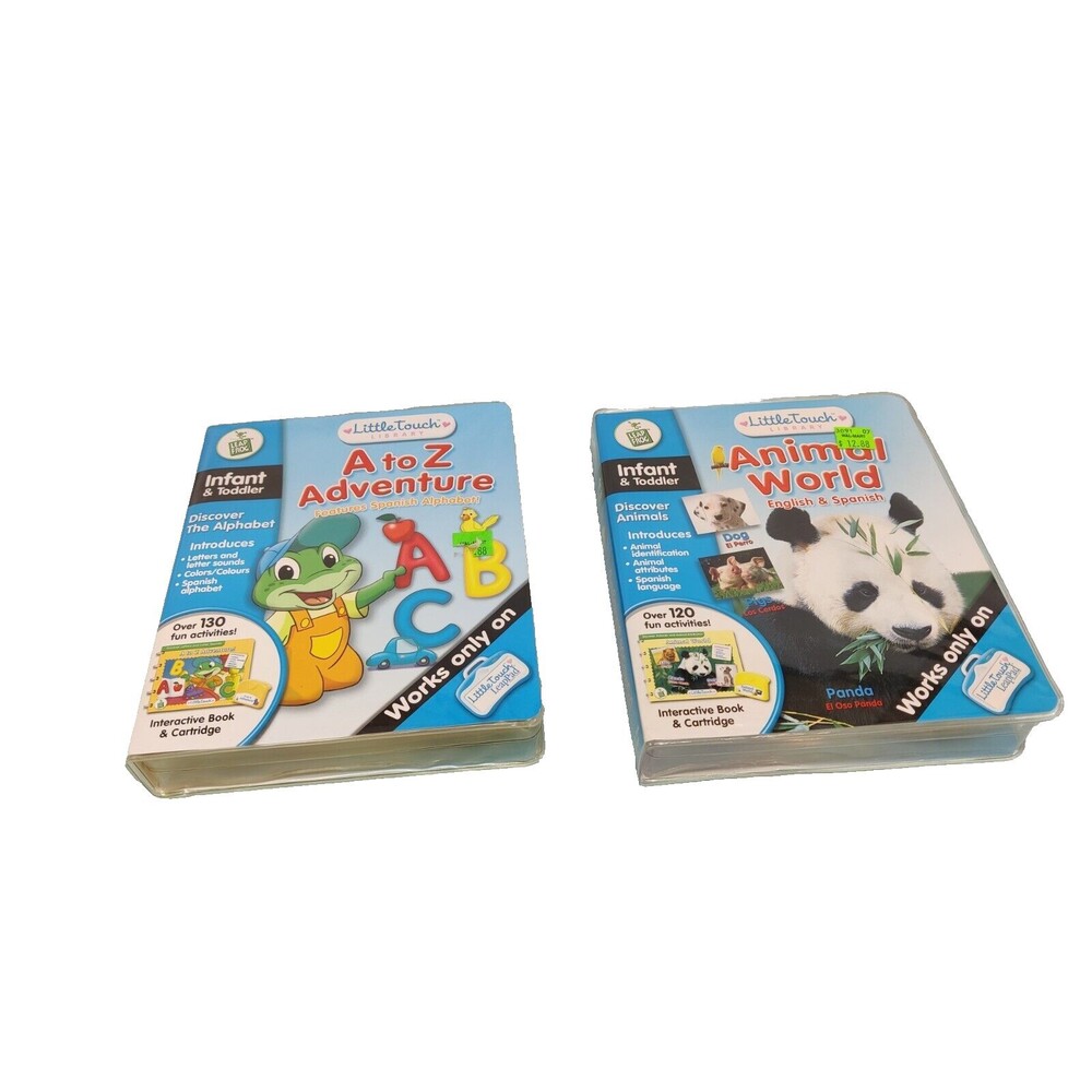 SET OF 2 LEAP FROG INFANT AND TODDLER ORIGINAL BOXES 1 Has Book & 1 Missing